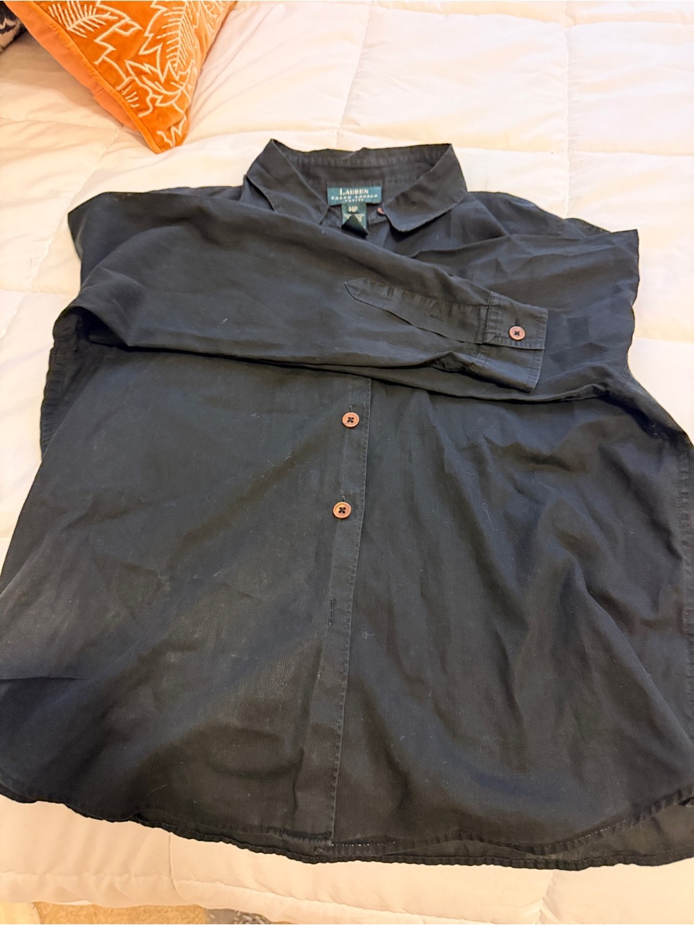 Lauren Ralph Lauren Men’sBlack Button-Up Shirt